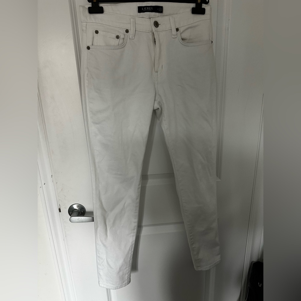 Ralph Lauren Women's Slim White Jeans